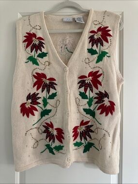 Vintage Holiday Sweater Vest